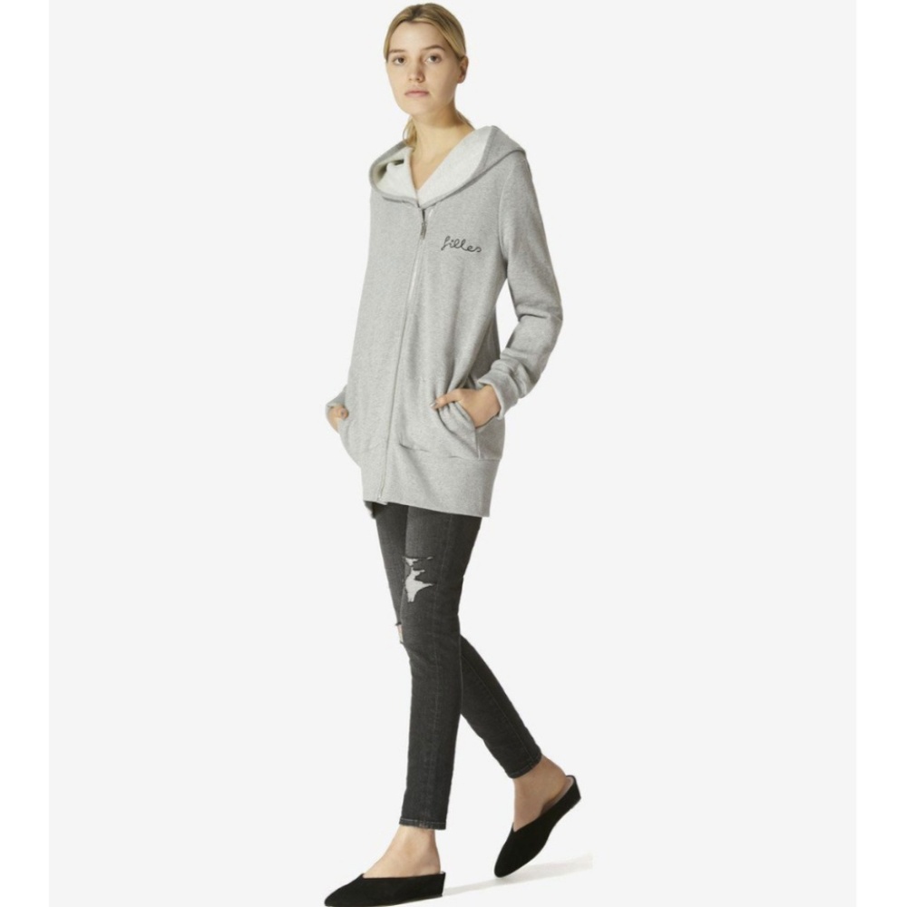 Avec Les Filles Embroidered Oversized Hoodie